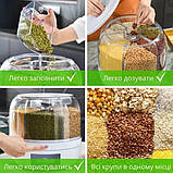 Органайзер для круп на 6 відділень з обертанням на 360 градусів XPRO до 5 кг (41938-_592), фото 7