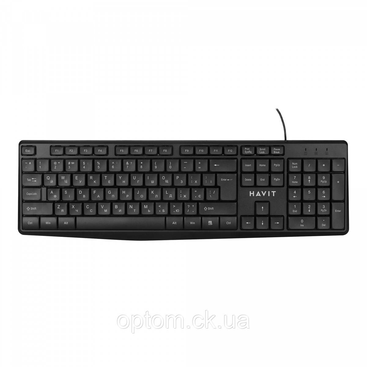 Клавіатура Havit HV-KB206 USB, фото 1