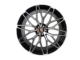 R21 Gloss Black + Chrome ( різноширокі ) Диски на Porsche Macan 2014-2018 року