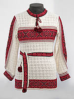 Туніка жіноча Гуцулка червона з китицями
