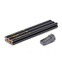 Набір будівельних олівців з точилкою HB 
OVAL, 180мм, 6 шт., графіт, DIY-PC2OV18GH/S6B