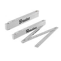 Лінійка розкладна, ABS, 2м, пружина, біла, 
DIY-MFP21WH/S