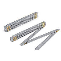 Лінійка розкладна, 2м, ALUMINIUM, срібляста, 
DIY-MFA21SI/S