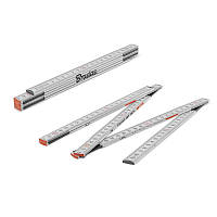 Лінійка розкладна, дерево, 1м, пружина, білий, 
DIY-MFW11WH/S