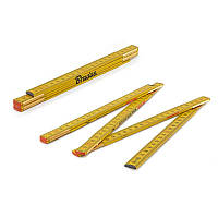 Лінійка розкладна, дерево, 1м, пружина, жовтий, 
DIY-MFW11YL/S