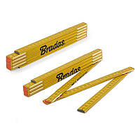 Лінійка розкладна, дерево, 2м, пружина, жовтий, 
DIY-MFW21YL/S