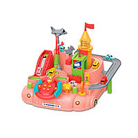 Дитячий ігровий набір "Гараж" BambiA333-330F(Pink) кермо, машинки, літак, Land of Toys