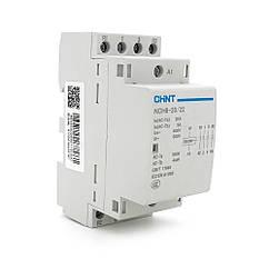 Контактор CHINT NCH8-20/22 220 V, 20 А, 10kW, 2NC+2NO, на DIN-рейку, 85*65,5*36 мм