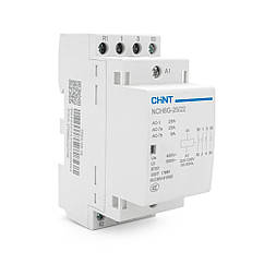 Контактор CHINT NCH8-25/22 220 V, 25 А, 16kW, 2NC+2NO, на DIN-рейку, 85*65,5*36 мм