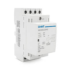 Контактор CHINT NCH8-25/40 220 V, 25 А, 16kW, 4NO, на DIN-рейку, 85*65,5*36 мм
