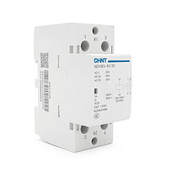 Контактор CHINT NCH8-63/20 220V,63А, 12kW, 2NO, на DIN-рейку, 85*65,5*36 мм