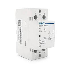Контактор CHINT NCH8-40/20 220V,40А, 7.5kW, 2NO, на DIN-рейку, 85*65,5*36 мм