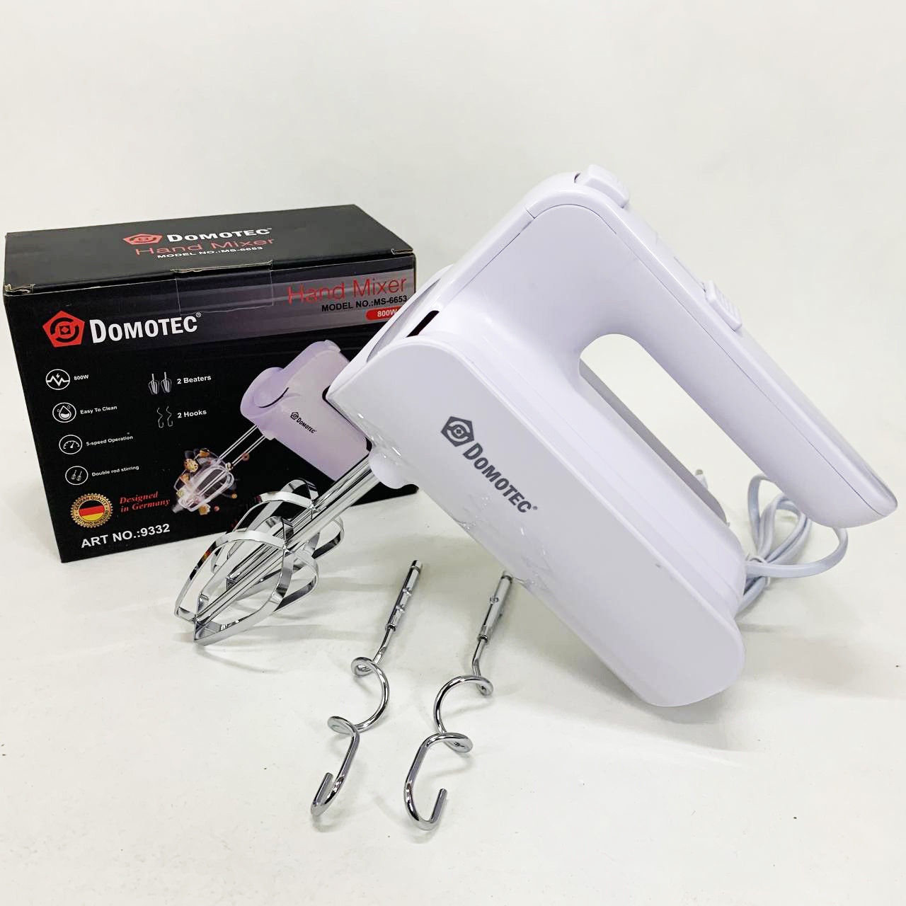 Міксер з високою потужністю, Ручний міксер для приготування тіста Кулінарний QI-42, фото 1