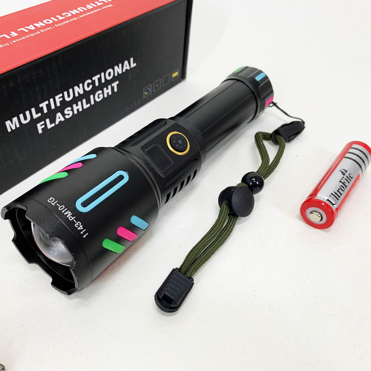 Ліхтарик police оригінал, Зручний ручний ліхтар, Потужний ліхтар із можливістю зарядки IY-18, фото 1