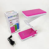 Настільна лампа Topwell 1019 Синя акумуляторна світлодіодна регуляція рівня нахилу. Колір: червоний VJ-98, фото 2