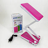 Настільна лампа Topwell 1019 Синя акумуляторна світлодіодна регуляція рівня нахилу. Колір: червоний VJ-98, фото 4