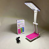 Настільна лампа Topwell 1019 Синя акумуляторна світлодіодна регуляція рівня нахилу. Колір: червоний VJ-98, фото 3