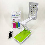 Настільна лампа Topwell 1019 Синя акумуляторна світлодіодна регуляція рівня нахилу. Колір: зелений WG-31, фото 2