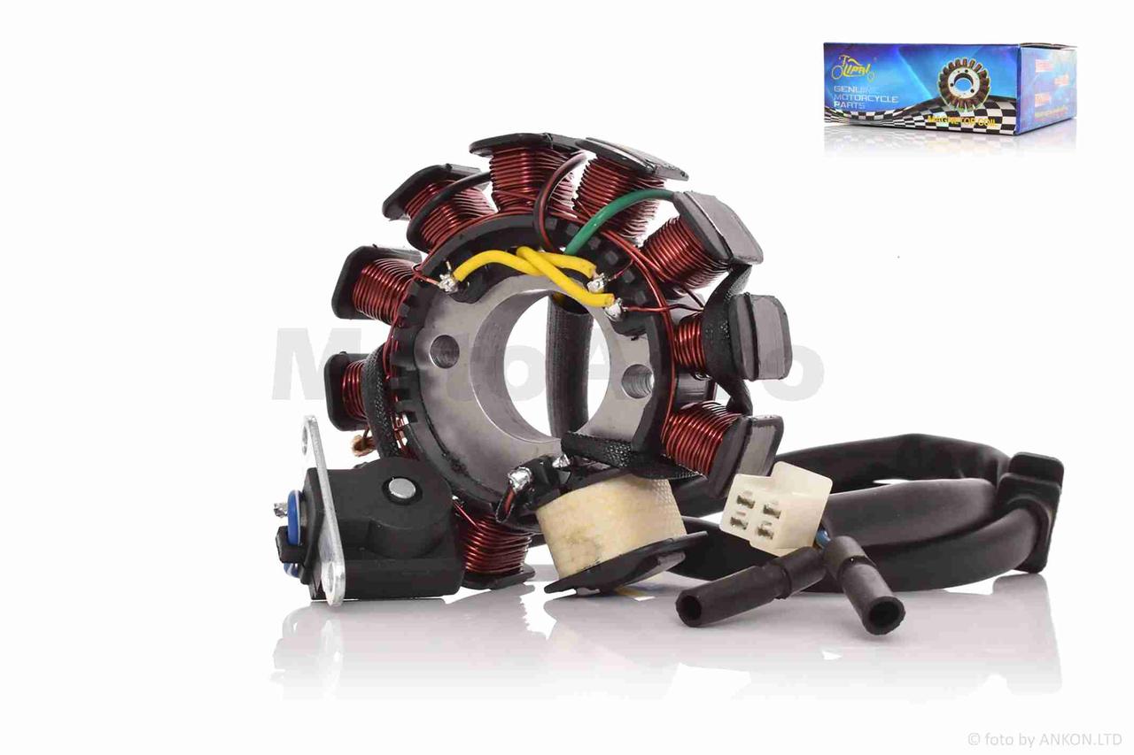 Генератор (статор) китайський скутер 150 10+1 "LIPAI" AT-9559, фото 1