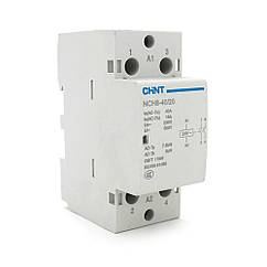 Контактор CHINT NCH8-40/20 AC24V,40А, 7.5kW, 2NO, на DIN-рейку, 85*65,5*36 мм