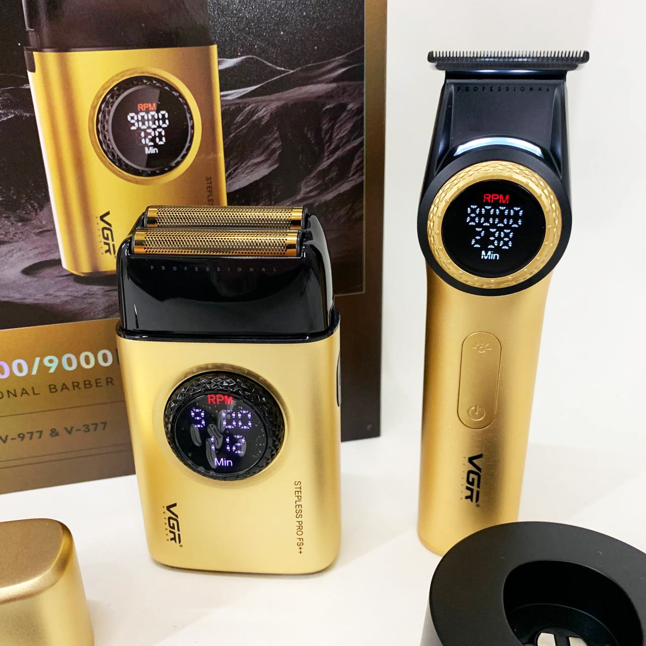 Професійна електрична машинка для стрижки VGR 2 в 1 V-977 V-377, Чоловічий тример для окантовки TD-94