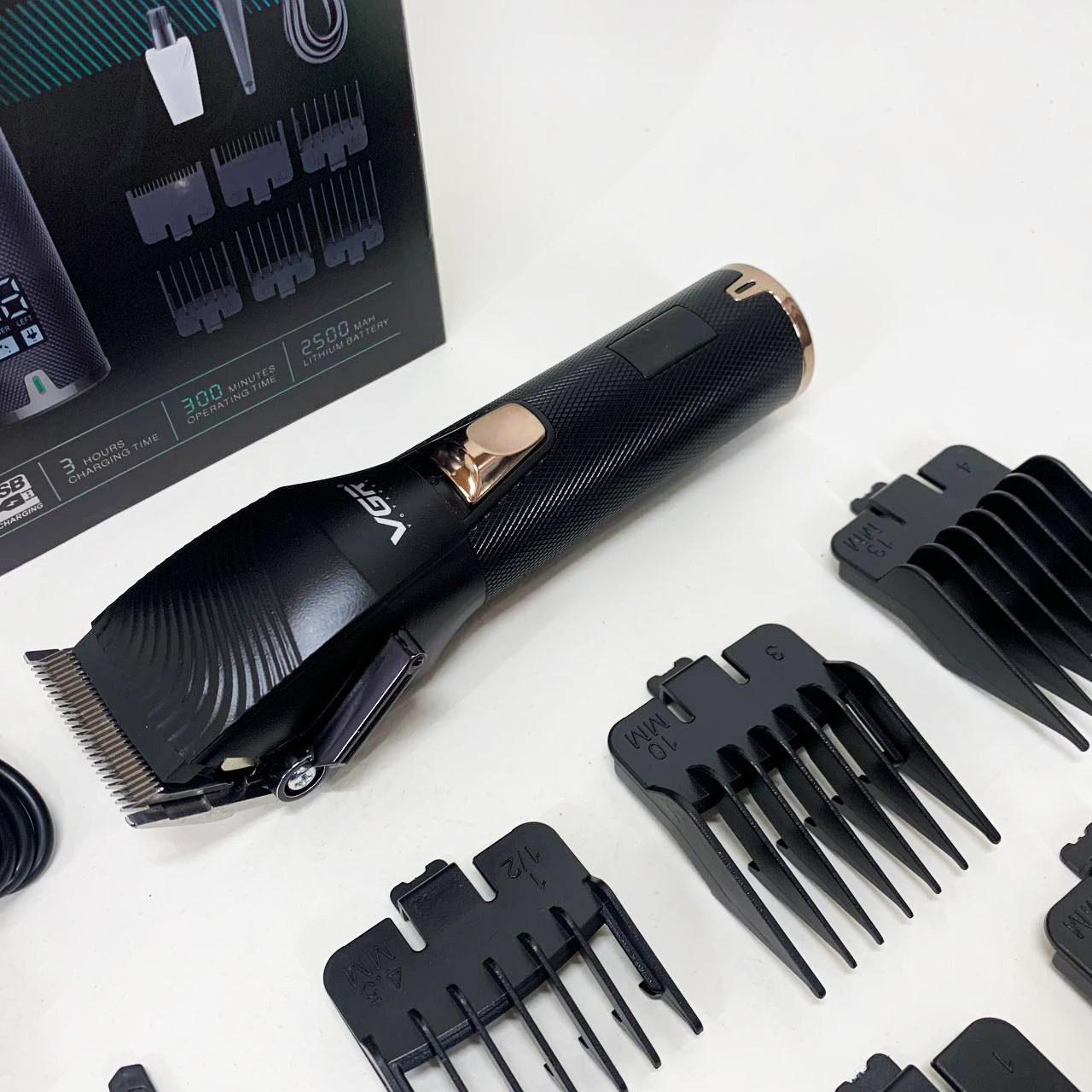 Професійна акумуляторна машинка Акумулятор VGR V-280, Тример для стрижки волосся потужний FN-59