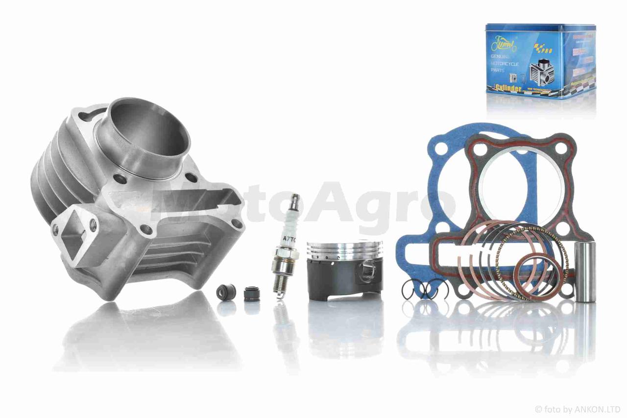 Поршневая циліндр в зборі на китайський скутер 80 D47 тефлон PRO "LIPAI", фото 1