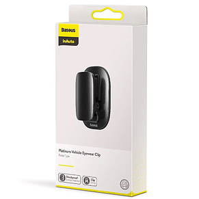 Тримач для окулярів Baseus Platinum Vehicle Paste type Black, фото 2