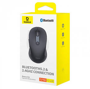 Комп&apos;ютерна миша Baseus F02 Ergonomic Wireless Mouse (without Battery) Black, фото 2