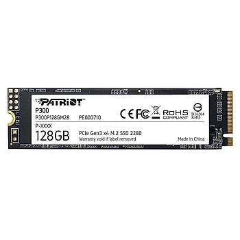 Жорсткий диск SSD: 128GB Patriot P300 M.2 2280 (P300P128GM28)