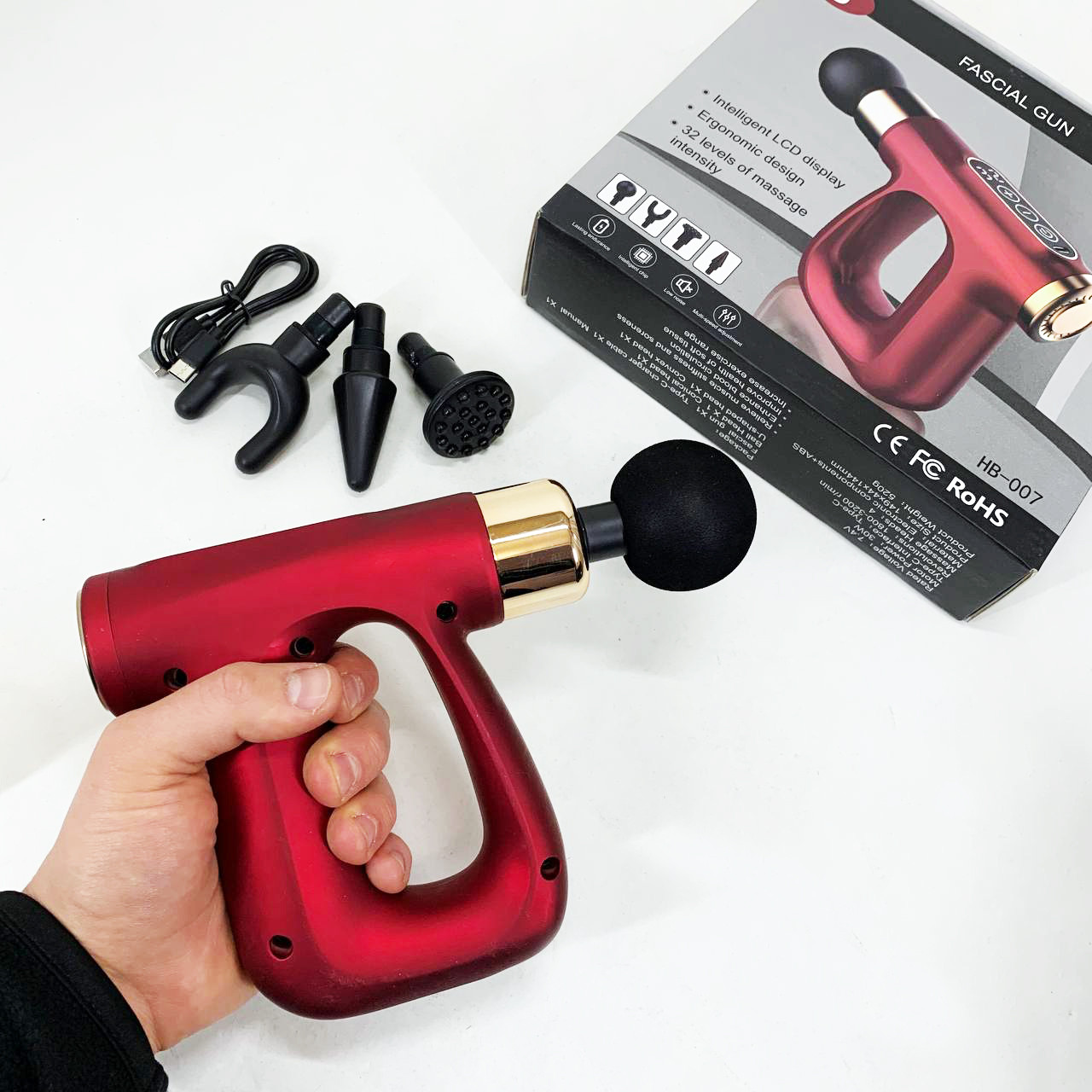 Ударний масажний пістолет, Масаж для спортсмена, Масажер антицелюлітний, Масажери для спортсменів EN-23