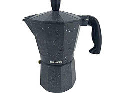 Кавоварка гейзерна 350мл 6616 алюмінієва сірий Граніт ТМ EMPIRE