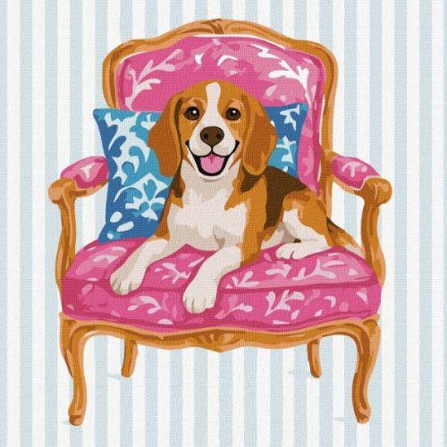 Картина за номерами "Бігль" 40x40см [tsi278999-TSI], фото 1