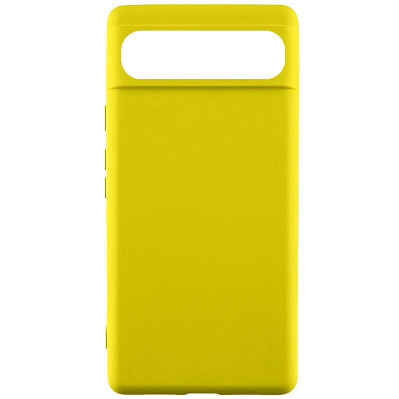 Чохол TPU GETMAN Liquid Silk для Google Pixel 7a Жовтий / Flash, фото 1