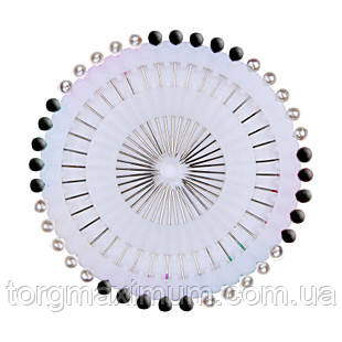 Булавки швейні чорні та білі 40 (шт), фото 1