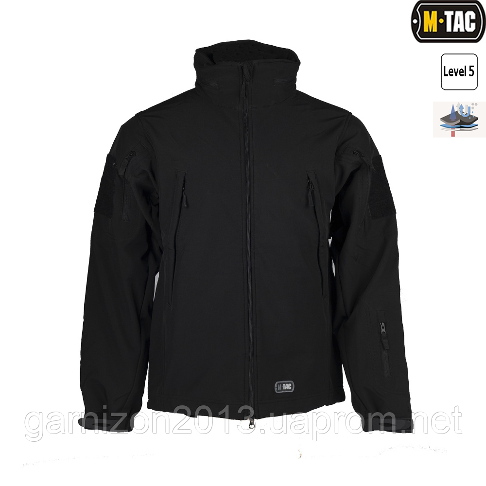 M-TAC КУРТКА SOFT SHELL BLACK