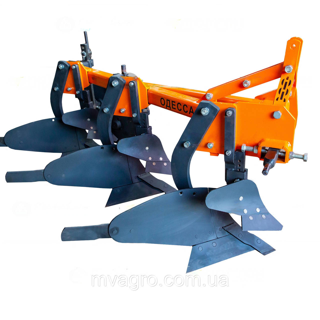 Плуг 3-х корпусний навісний з дисковим ножем та передплужником. ПМУ-3-35П+Д, фото 1