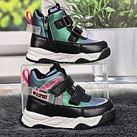 Черевики дитячі для дівчинки Tom.M зелені демісезонні 5924