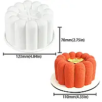 Силіконова форма для євродесертів Кругла БЕНТО