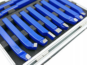 Набір токарних ножів 20х20 мм 11 шт в кейсі Silver S10885, фото 3