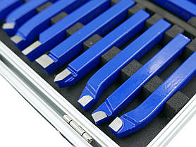 Набір токарних ножів 20х20 мм 11 шт в кейсі Silver S10885, фото 4