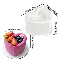 Форма силіконова для євродесертів Серце БЕНТО