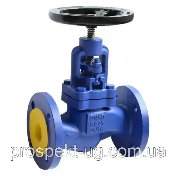 Вентиль запірний чавунний фланцевий Ду25 Ру16 Walver, фото 1