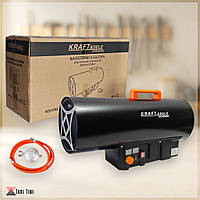 Газова теплова гармата LPG 60 кВт 1.5 бар Kraft&Dele KD11702 газовий обігрівач теплопушка пропан-бутан