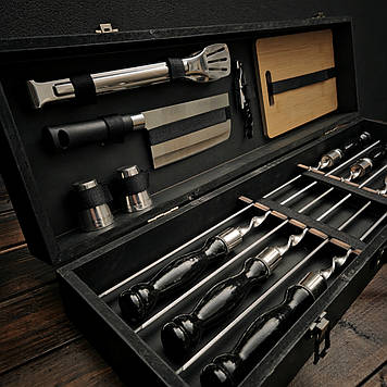 Подарунковий набір шампурів для пікніка "Похідний"