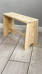 Табуретка з дерева, стільчик для бані, дерев'яний стілець з сосни, 30 см