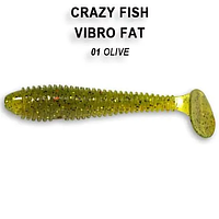 Силіконова приманка Crazy Fish Vibro Fat 2.7"