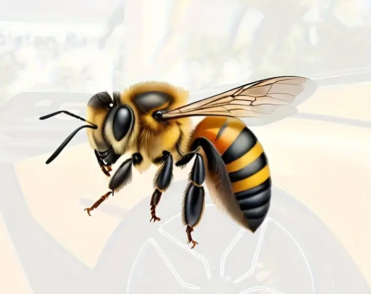 Наклейка – “Бджола 2D”, фото 1