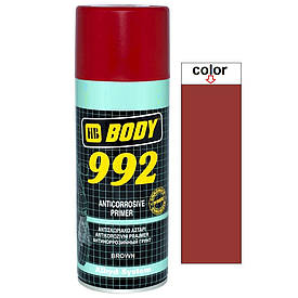Алкідний антикорозійний ґрунт спрей червоно-коричневий Body 992 Spray Brown 400мл