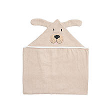 Рушник дитячий махровий 100x80 см, Animals Собачка, беж